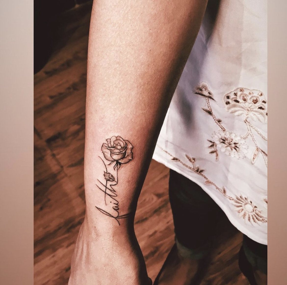 Floral tattoos for girls