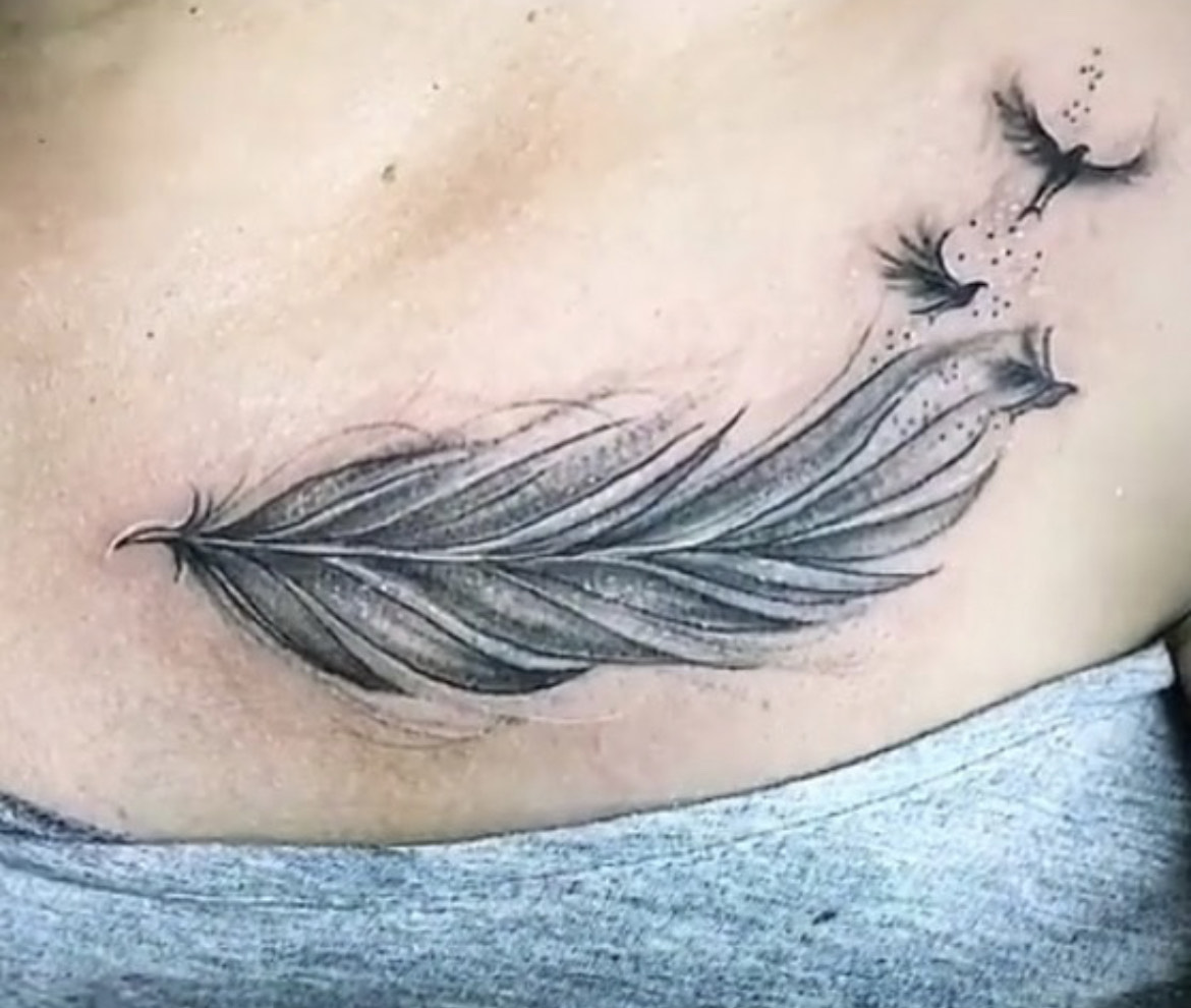 Feather tattoo