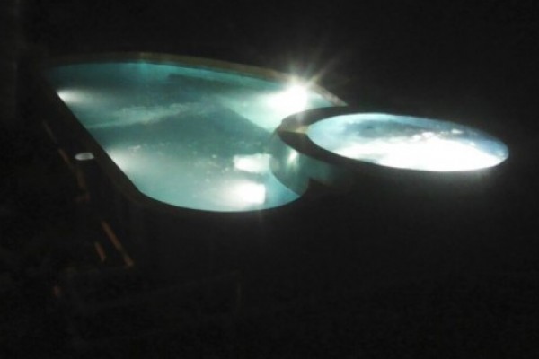 Swimming Pool At Night