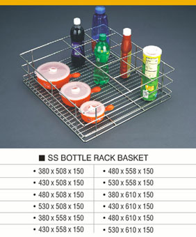 Bottle rack basket