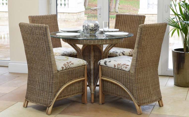 Cane Dining Table Set manufacturers in Hyderabad