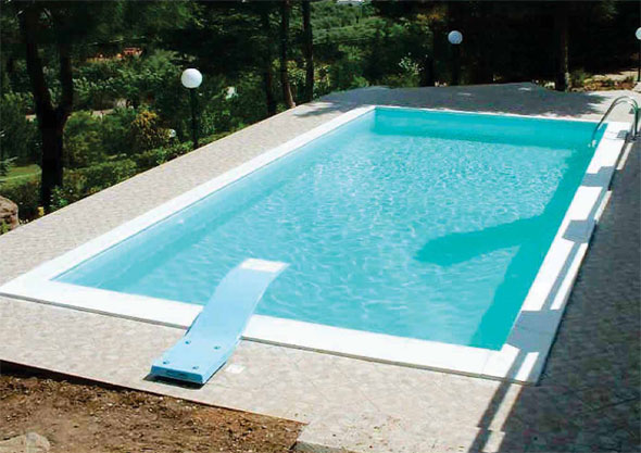 Fiber panel swimming pool