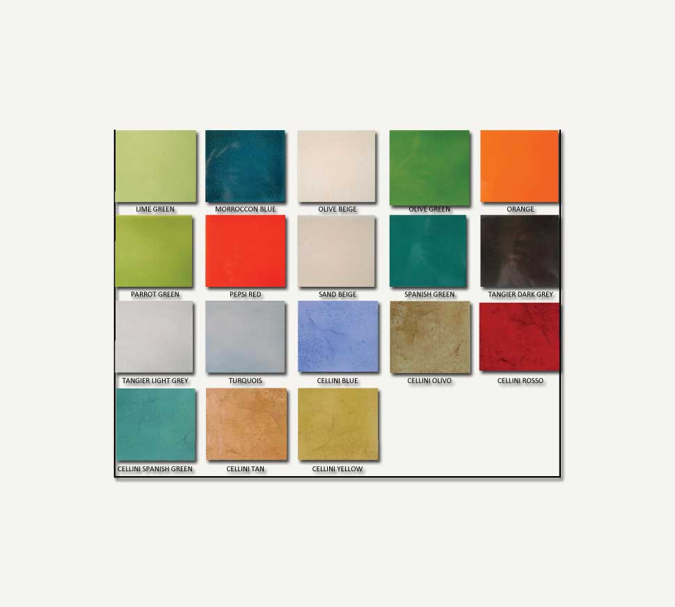 Designs for Decorative Tiles-Ceramic Tiles Colors Chart