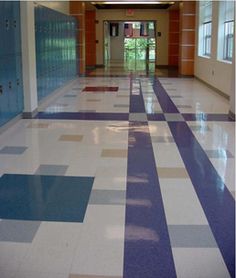 School floor tiles