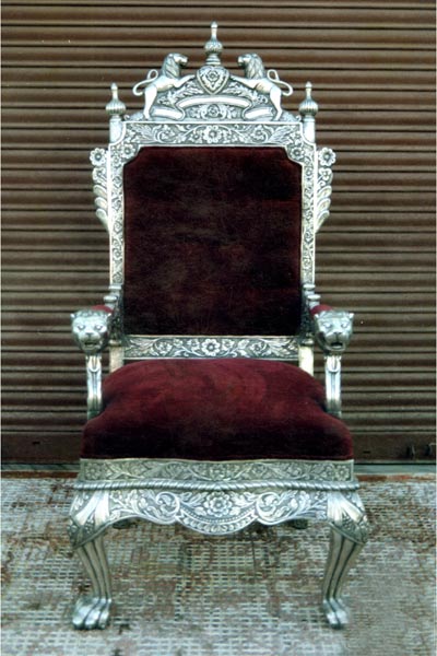silver coated furniture
