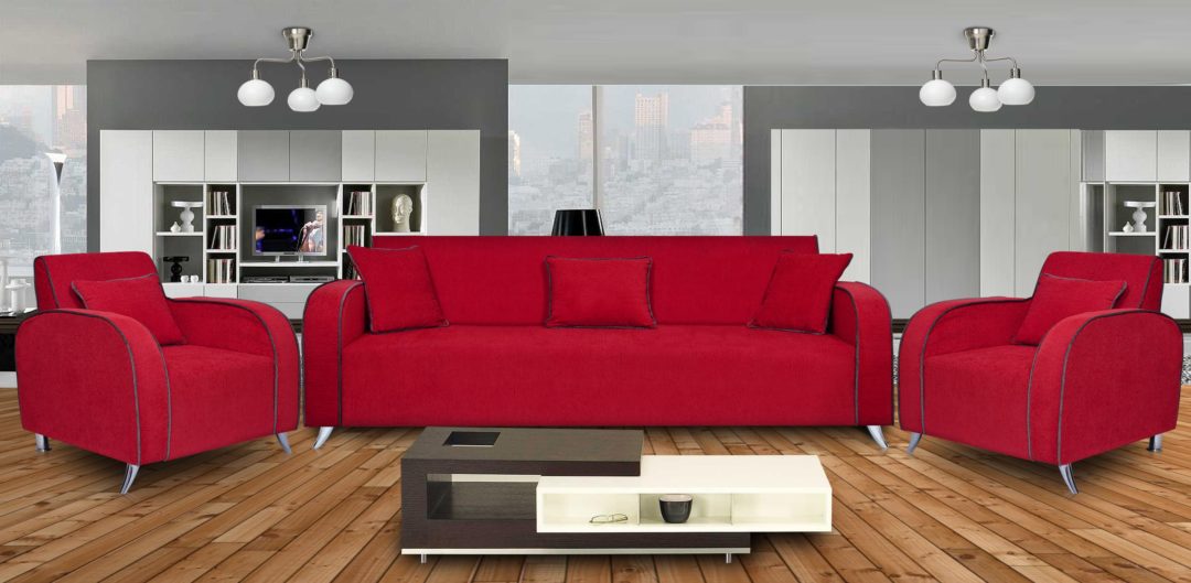 Sofa Set ? Red Sofa