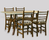 Dining Furniture - Tacuba Chairs, Around a Troy Glass Top Table