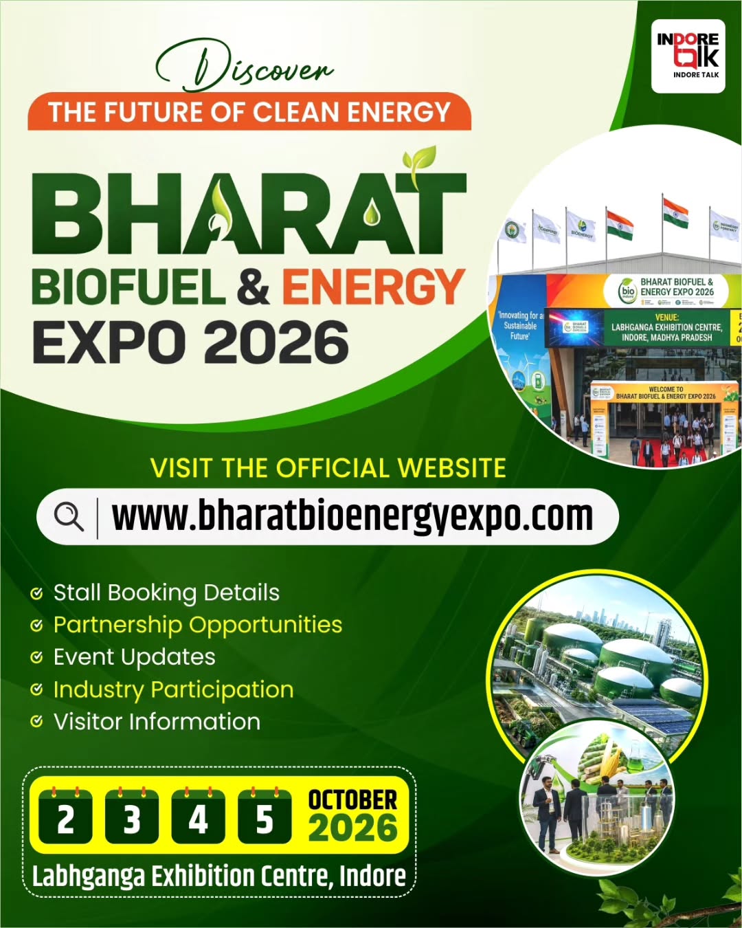 Bharat Biofuel Energy Expo 2026 | India's Clean Energy Exhibition in Indore