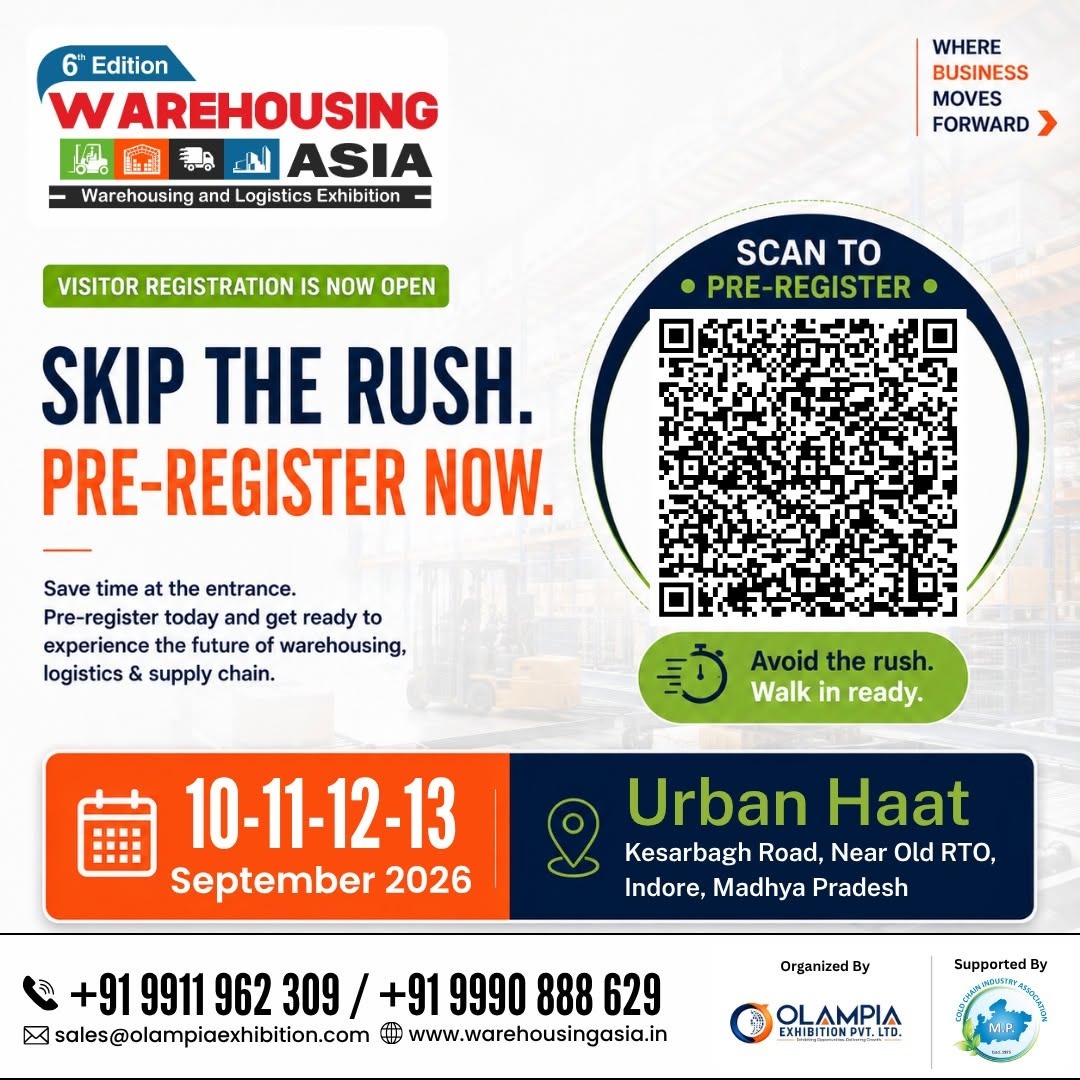WareHousing Asia Expo 2026 | 10–13 Sept, Indore