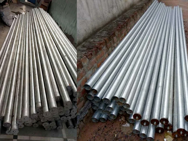 5 M Gi Pole Solar Street Lighting Pole