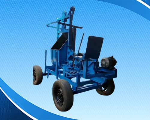 Two Leg Material Lift with Electric Motor