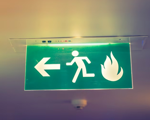 Fire Exit Sign Board
