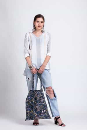 White Kurti Style Top