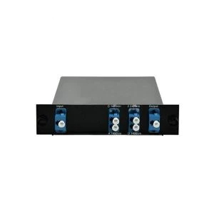 1U Rack Mounting DWDM Module Dual Fiber 4CH 100G 2.0dB Insertion Loss