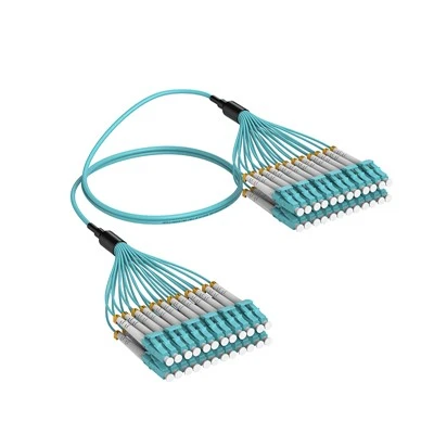 24F LC To LC Fiber Optic Breakout Cable OM3