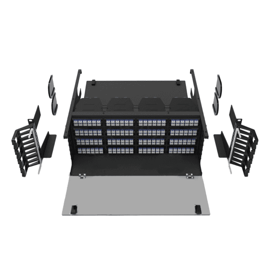 3U & 4U UHD 288F/384F MPO/MTP-LC Modular Fiber Patch Panel