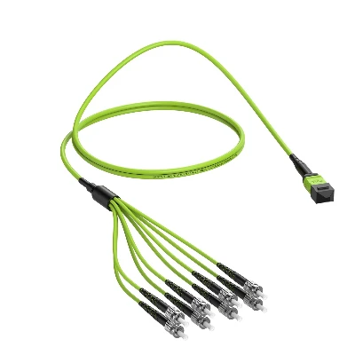8 Fibers MPO ST Break Out Patch Cable OM5