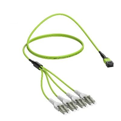 8F MTP MPO To LC Uniboot Breakout Cable OM5