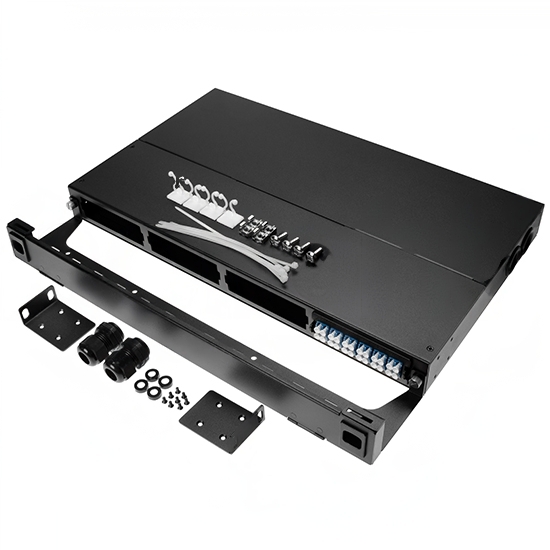 96-Core 1U MPO/MTP UHD Sliding Drawer Fiber Patch Panel