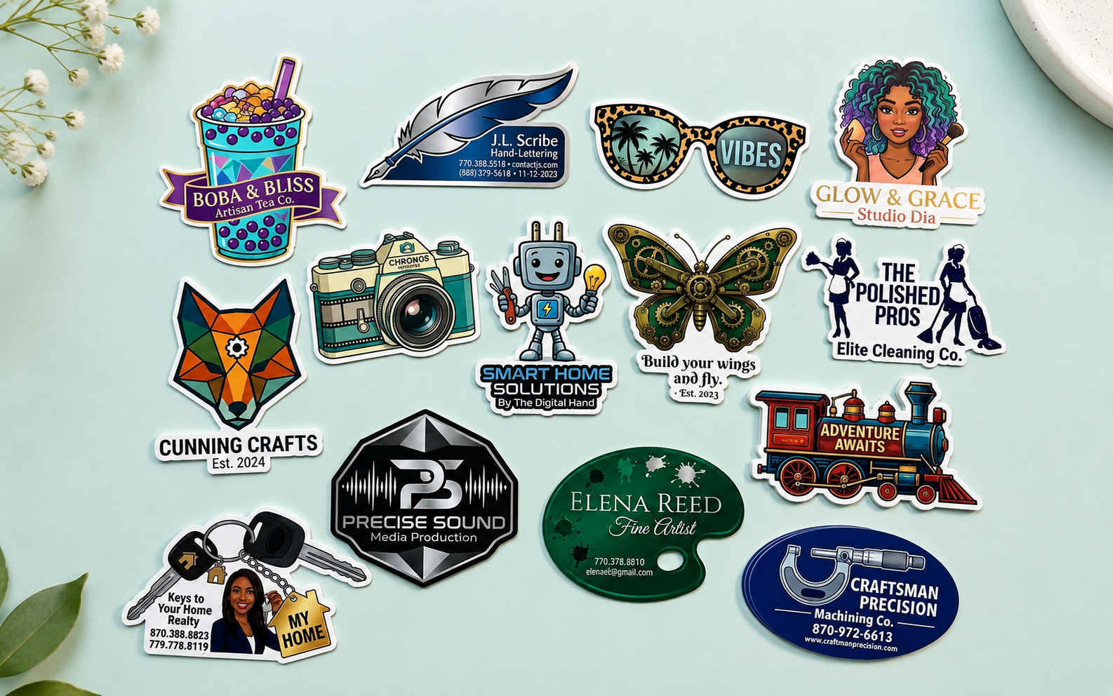 Custom Shape Stickers
