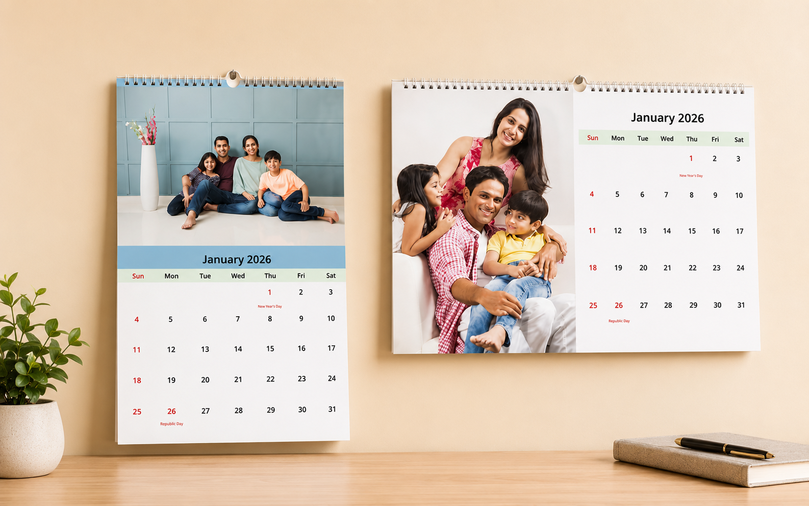 Double Page Wall Calendars