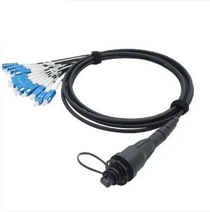 IP68 12F MPO To SC Waterproof FTTA Fiber Patchcord