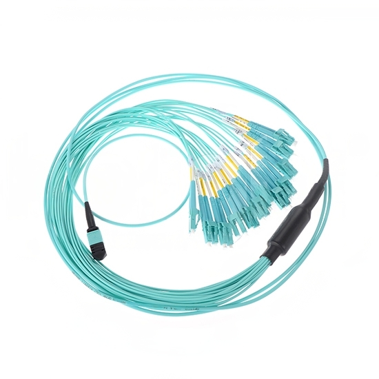 MPO/MTP to LC UPC OM3 24-Core Duplex Breakout Fiber Cable
