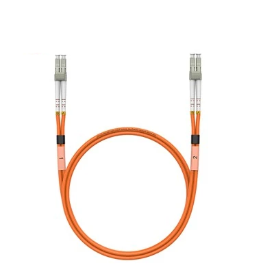 OM1 LC LC Plenum Duplex Fiber Patch Cable 62.5/125 Multimode