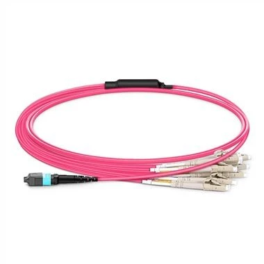 OM4 Multimode MPO To LC Patch Cord