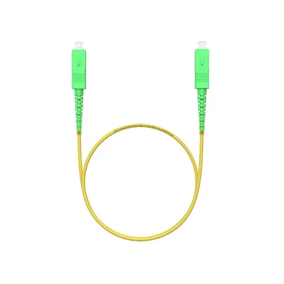 SC APC SC APC Fiber Optic Jumper White