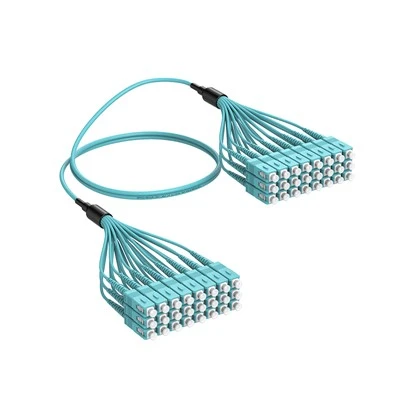 SC To SC Fiber Patch Cord Breakout Cable OM5 24F