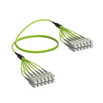 SC To SC Fiber Patch Cord Multimode 12F