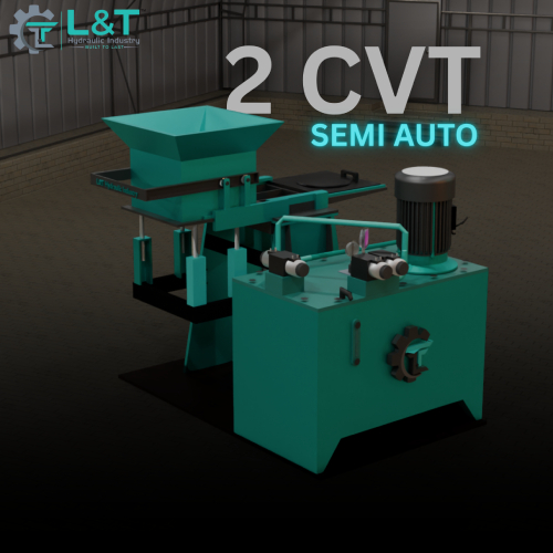 2 Cvt Semi Automatic Fly ash Brick Making Machine