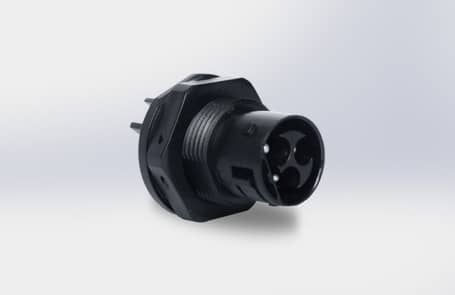 25A Bulkhead Male Connector