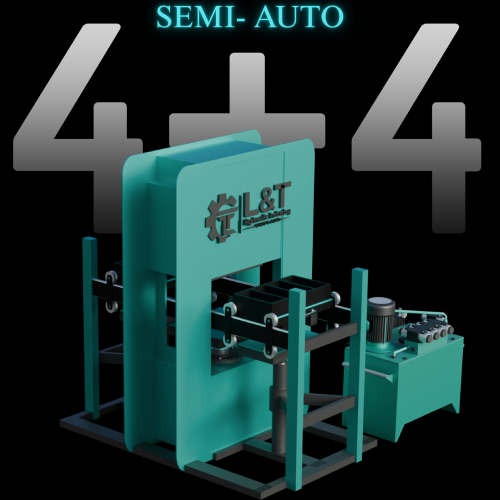 4+4 Cvt Semi Automatic Fly Ash Brick Making Machine