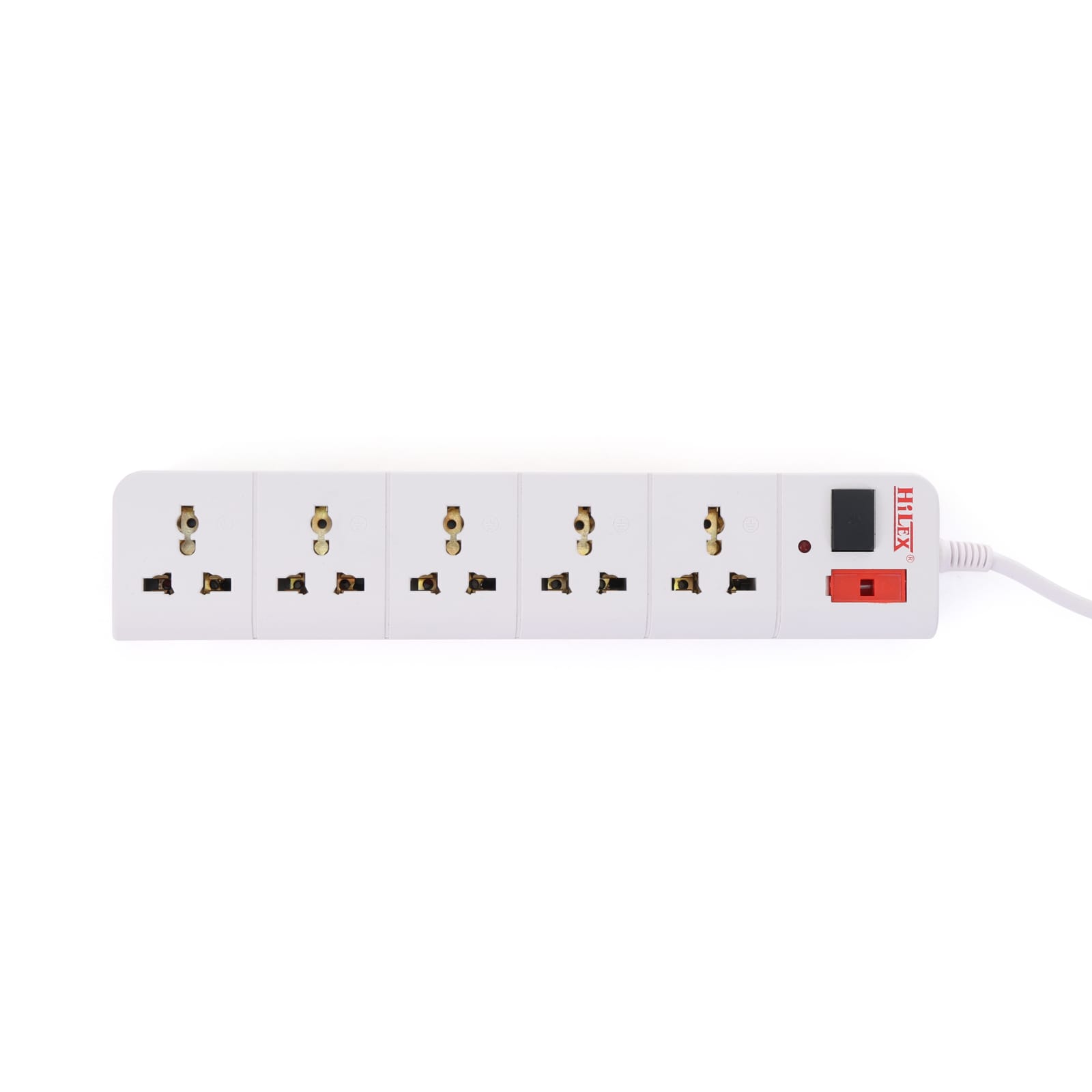 5 socket 1 switch Extension Cord with Fuse