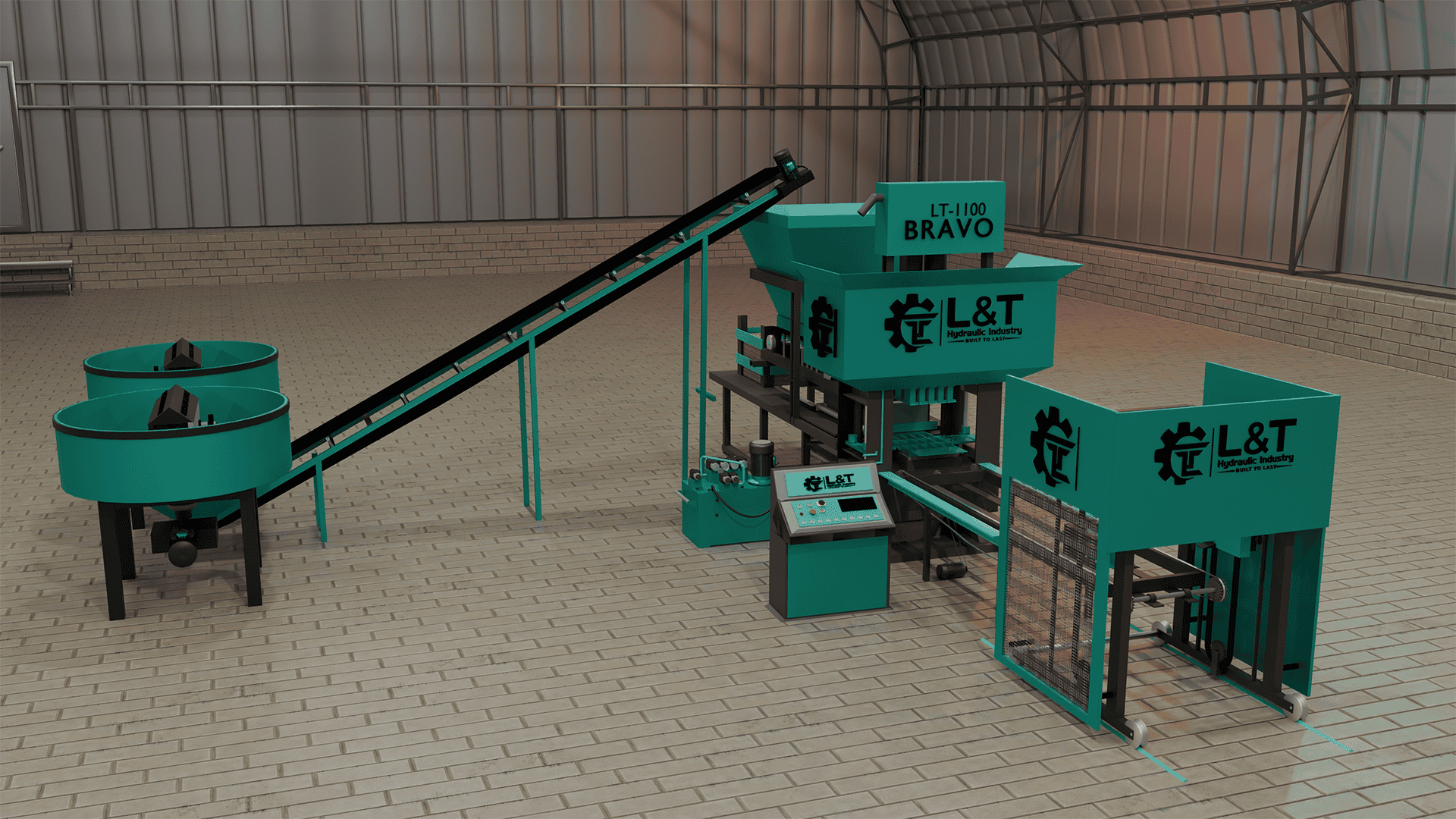 Fly Ash Brick Making Machine 10 CvtLT 1500 BRAVO