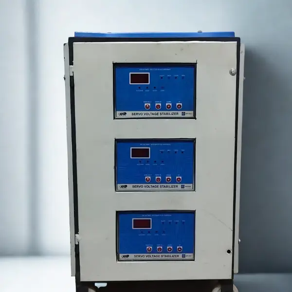 10 KVA Three Phase Servo Voltage Stabilizer Air Cooled