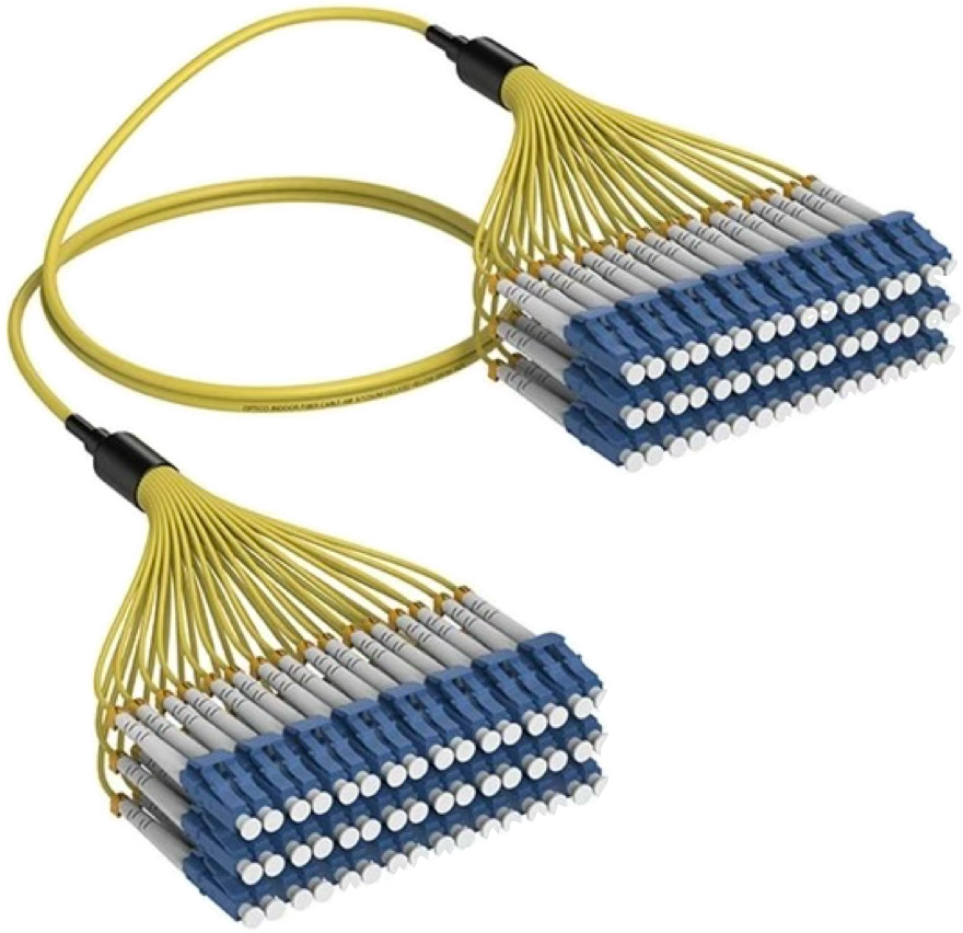 48F LC To LC Single Mode Fiber Optic Patch Cord