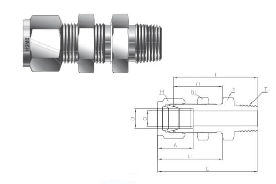 Bulkhead Male NPT Connector