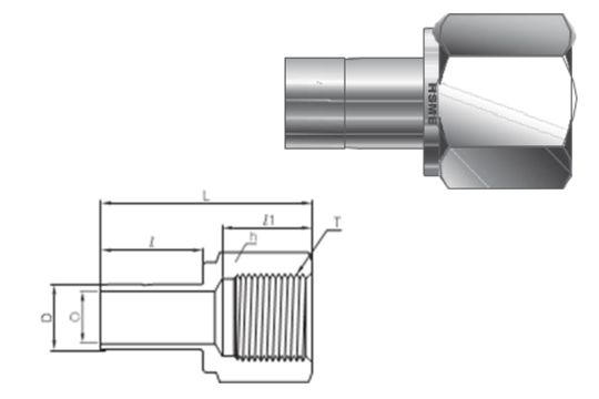Female ISO Parallel Tube Adapter