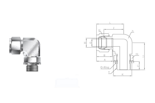 Positionable Male Parallel Thread Elbow