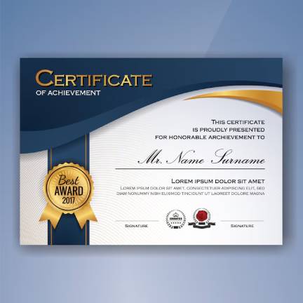 Certificates Cards
