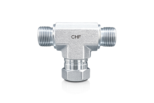 ET-Swivel nut branch tee 24 cone end