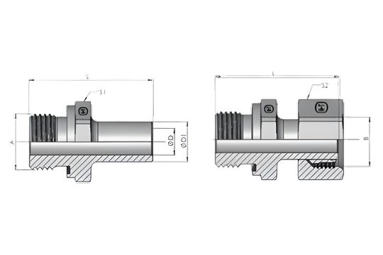 Male BSPP thread ED-seal