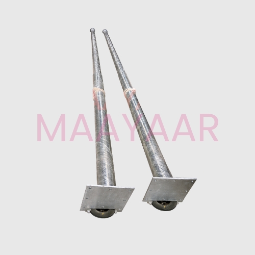 MS Flag Pole with Foundation plates and Bolts