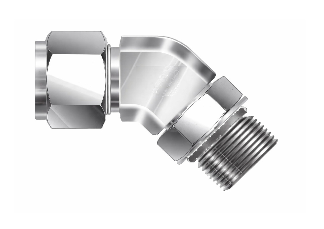 Positionable 45 SAE Male Elbow