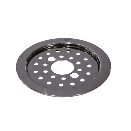 Round Lock Bidding Floor Jali Hole Glossy SS304