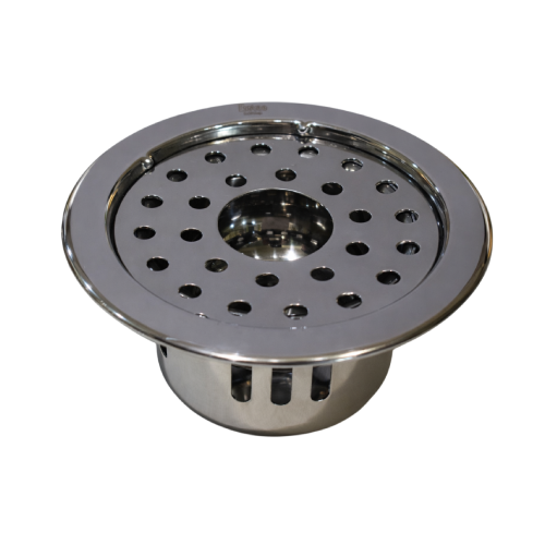 Round Lock Bidding Floor Jali Hole with ACC Glossy SS202