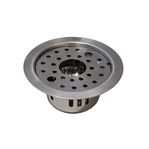 Round Lock Bidding Floor Jali Hole with ACC Matt SS304